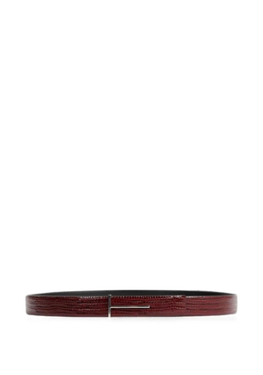TOM FORD printed tejus reversible T belt - Red