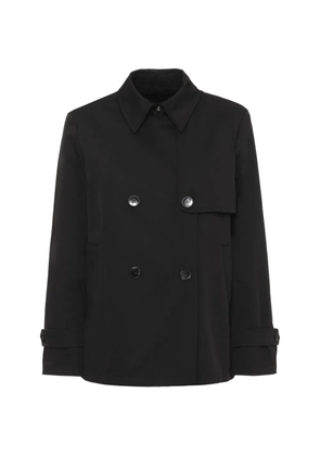 EMME double-breasted storm-flap coat - Black