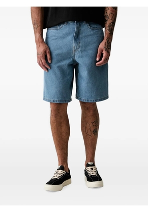 Vans logo-patch denim shorts - Blue
