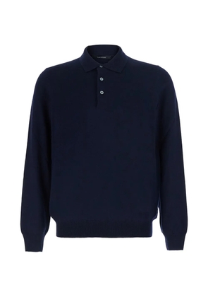 Tagliatore button-fastening knitted sweater - Blue