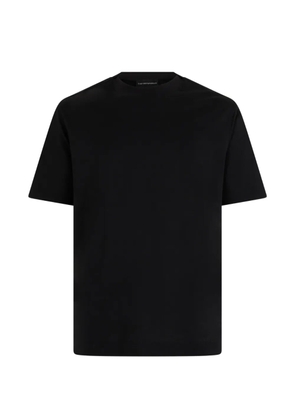 Emporio Armani jersey T-shirt with micro eagle embroidery - Blue