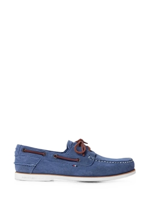 Tommy Hilfiger suede boat shoes - Blue