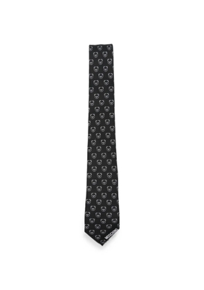 Moschino Teddy Bear silk tie - Black