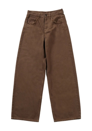 Uma Wang frayed-edge jeans - Brown