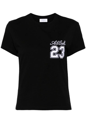 Off-White logo-print cotton T-shirt - Black
