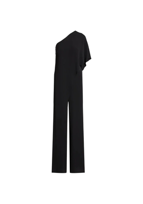 Lauren Ralph Lauren Cape Georgette one-shoulder draped jumpsuit - Black
