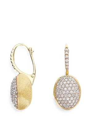 NANIS medium Ciliegine diamond drop earrings - Gold