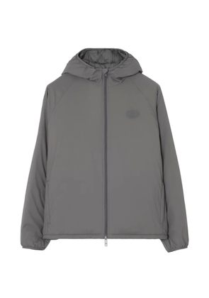 Burberry nylon Dunwich hooded Jacket - Grey