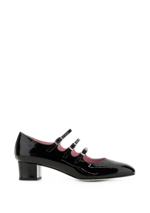 Carel Paris Black leather Kina pumps