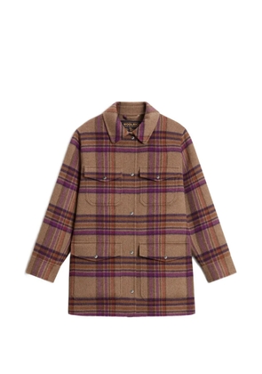 Woolrich double-face oversized coat - Brown