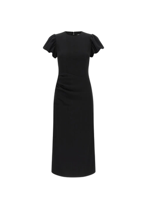 ROTATE BIRGER CHRISTENSEN draped puff-sleeve dress - Black