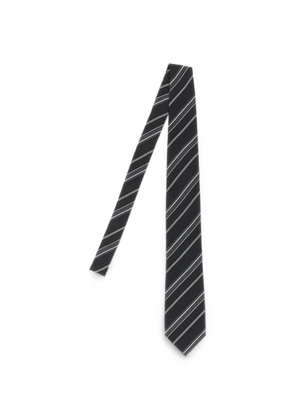 TOM FORD diagonal-striped silk tie - Black