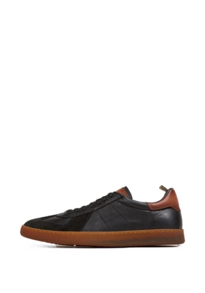 Officine Creative Militia 001 panelled leather sneakers - Black