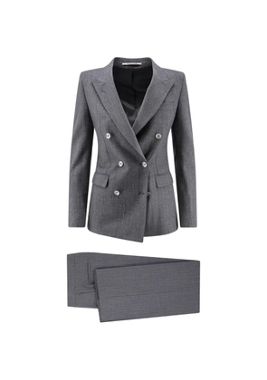 Tagliatore double-breasted pinstripe jacket - Grey