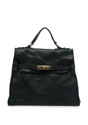 Campomaggi Ginevra large turn-lock calf leather shoulder bag - Green