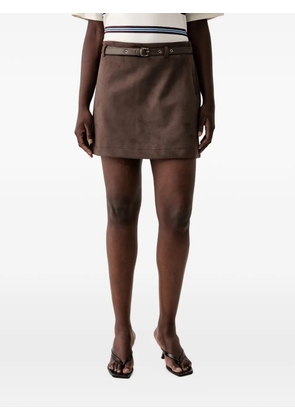 GUESS USA suede mini skirt - Brown