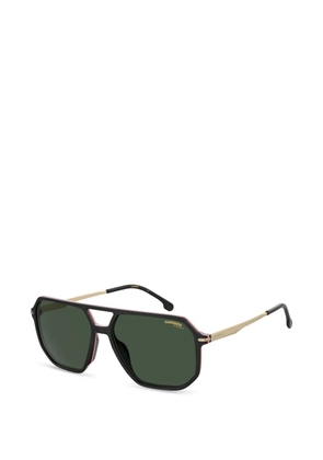 Carrera geometric-frame double-bridge sunglasses - Black