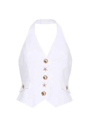 Cara Cara Prescott halterneck tvest - White