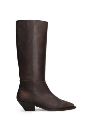 Via Roma 15 pointed-toe cowboy boots - Brown