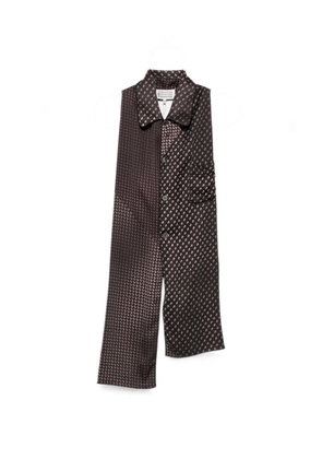 Maison Margiela paisley-print button-down scarf - Brown