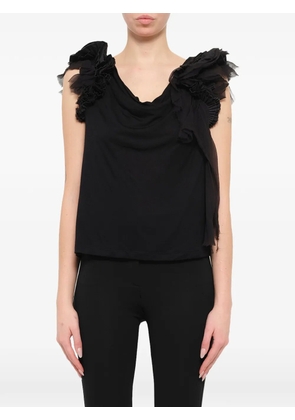 Givenchy frill-trim off-shoulder blouse - Black
