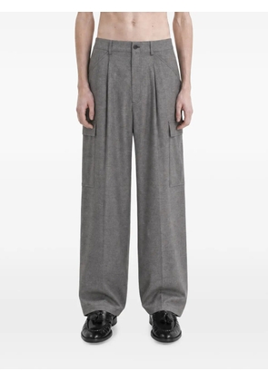 Giorgio Armani marl-pattern cargo trousers - Grey