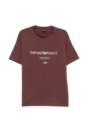 Emporio Armani logo-print short-sleeve T-shirt - Red