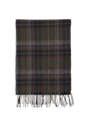 Polo Ralph Lauren tartan fringe wool scarf - Brown