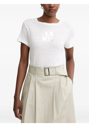 Armani Exchange logo-print short-sleeve T-shirt - White