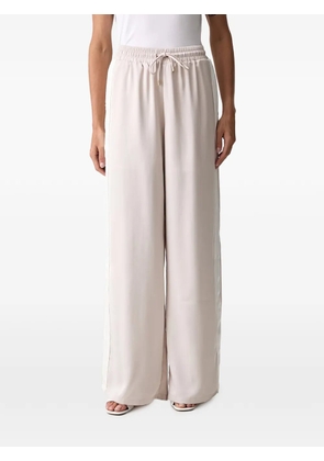 LIU JO satin flare trousers - Neutrals