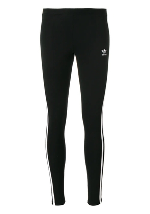 adidas three stripe leggings - Black