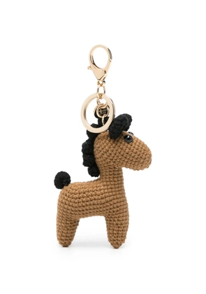 TWINSET horse-motif keyring - Brown