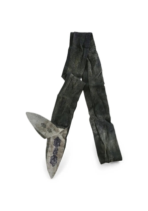 Ziggy Chen pointed-tip scarf - Grey