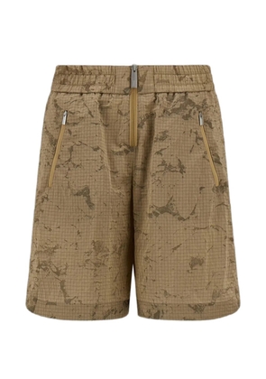 Laminar jacquard elasticated shorts - Neutrals