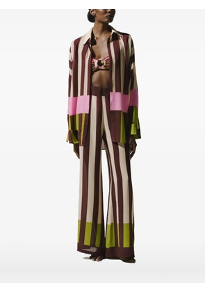 Baobab Lulu striped sheer shirt - Pink