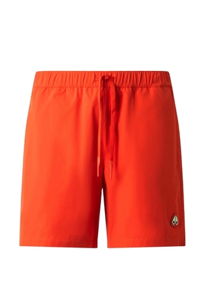 Moose Knuckles logo-patch drawstring swim shorts - Orange