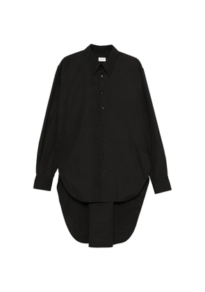 Saint Laurent high-low-hem button-down shirt - Black