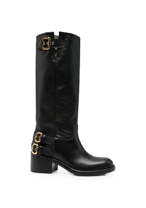 Chloé Dakota buckle-detail knee-high boots - Black