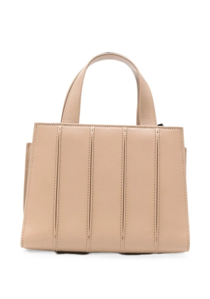 Max Mara Whitney panelled leather tote bag - Neutrals