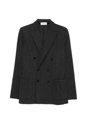 Lardini herringbone double-breasted jacket - Grey