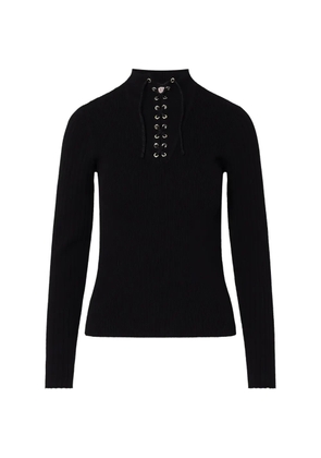 LIU JO sweater with strings - Black