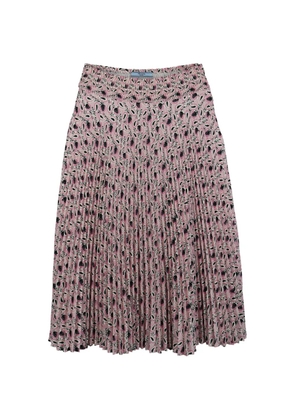 Prada Pre-Owned pleated midi skirt - Pink