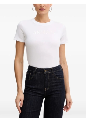 Armani Exchange logo-print cotton T-shirt - White