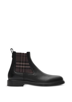 Burberry leather Pembroke boots - Black