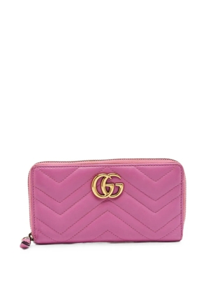 Gucci Pre-Owned GG Marmont matelassé continental wallet - Pink
