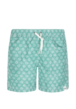 Altea floral-print drawstring swim shorts - Green