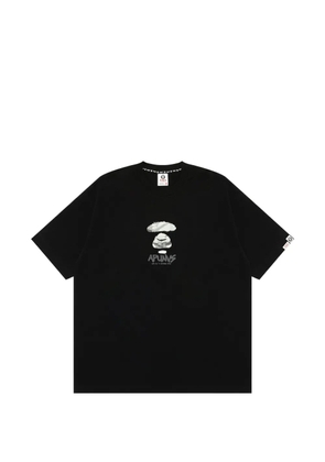 AAPE BY *A BATHING APE® AAPEUNVS logo-print cotton T-shirt - Black