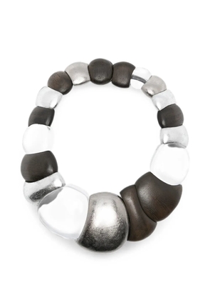 Monies Oria wood-beaded necklace - Black