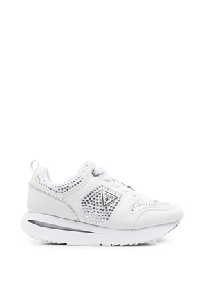 GUESS USA crystal-embellished sneakers - White
