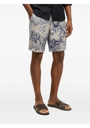 Orlebar Brown Laurent Zephra floral-print bermuda shorts - Blue